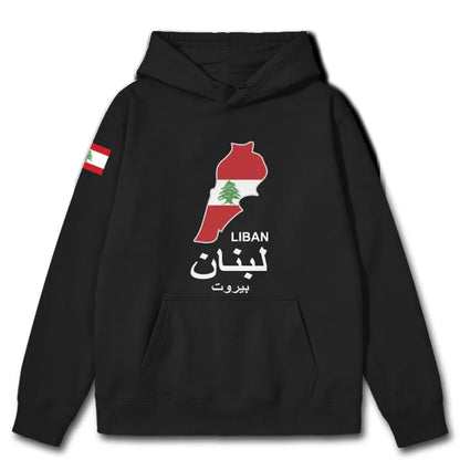 Lebanon National Map Hoodies