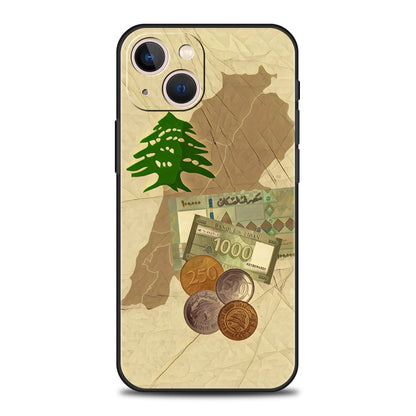 Luxury TPU Soft Phone Case For iPhone 17 Air 16E 16 11 15 14 Pro MAX 12 13 7 8 Plus X XR XS SE 2022 Cover Lebanon Passport