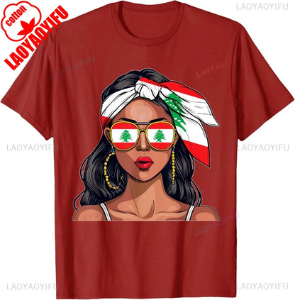 Lebanese Woman Flag Shirt