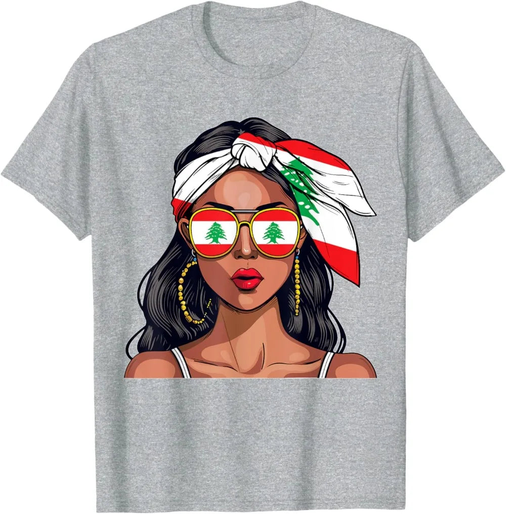 Lebanese Woman Flag Shirt