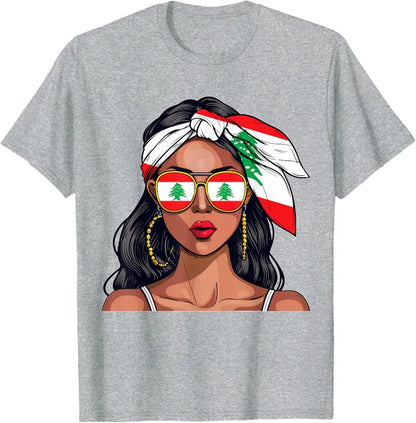 Lebanese Woman Flag Shirt