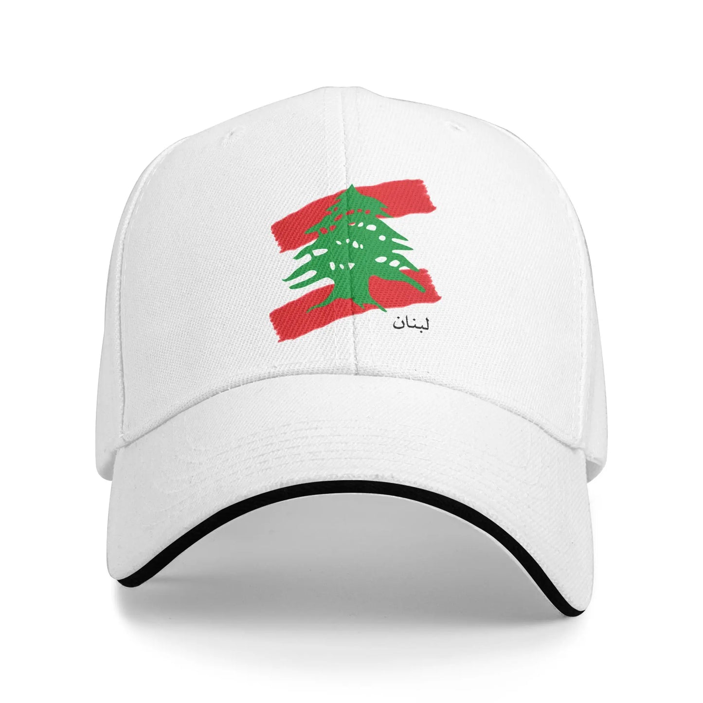 Lebanon Flag Map Casual Baseball Cap