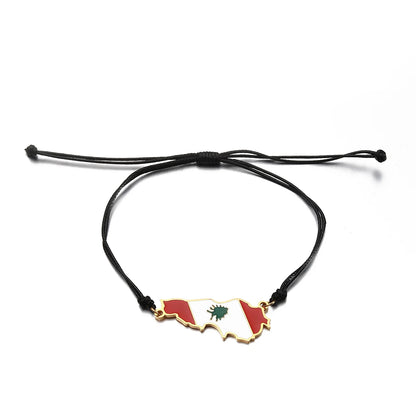 Lebanon Flag Bracelet