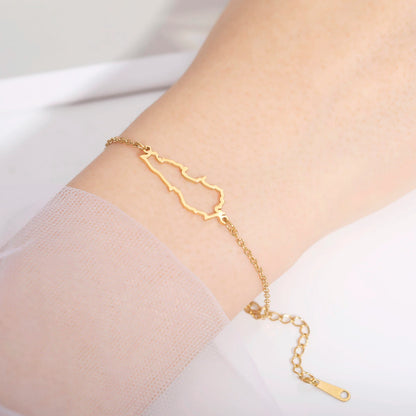 Map of Lebanon Bracelet