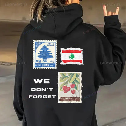 Lebanese Flag Drop Shoulder Sweatshirt