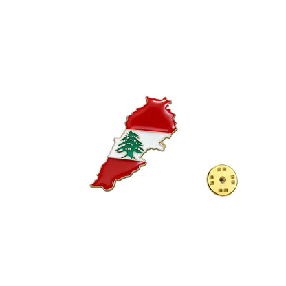 Lebanon Country Map Cedar of Lebanon Charm Lebanon Brooch for Women Men Jewelry Lebanon Maps Brooch