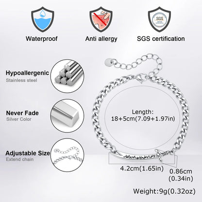 Zulfiqar Sword Chain Bracelet