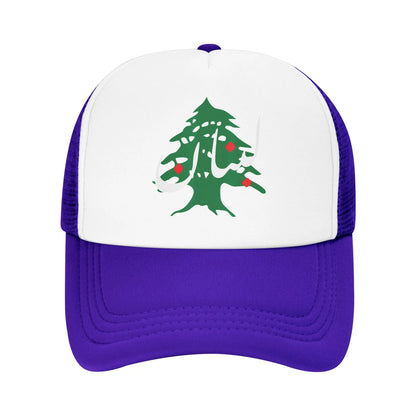 Lebanon Flag Map Beirut Cedar Tree Baseball Cap