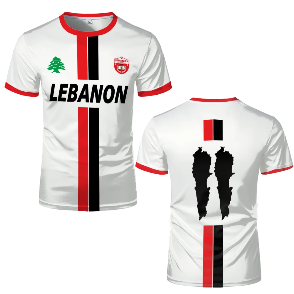 Lebanon Football Jersey T Shirts 3D Printed