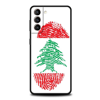 Beirut Lebanon Flag Phone Case For Samsung Galaxy S25 S24 S23 S22 S20 Ultra S21 FE 5G S10 Plus S10E Soft TPU Cover