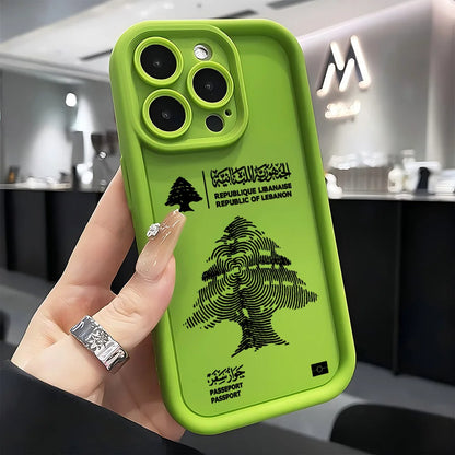 Lebanon Passport Phone Case for iPhone 17 16e 16 15 14 13 12 11 Air Pro Max Mini XR XS X 7 8 Plus Soft TPU Back Cover