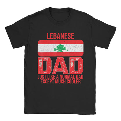Lebanese Dad Lebanon Flag T Shirt