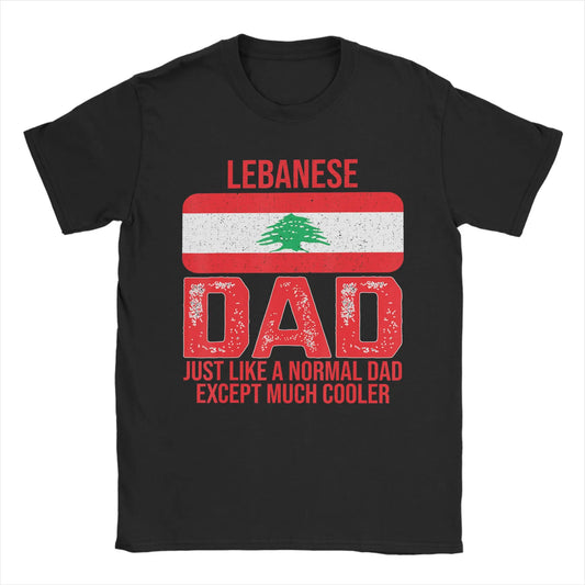 Lebanese Dad Lebanon Flag T Shirt