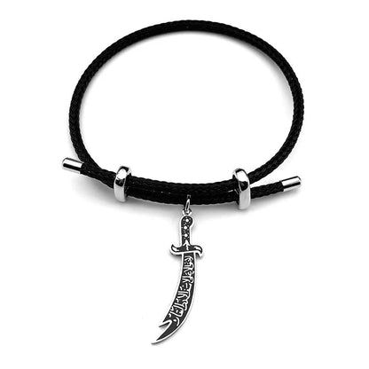 Zulfiqar Sword Bracelet Stainless Steel Black Enamel