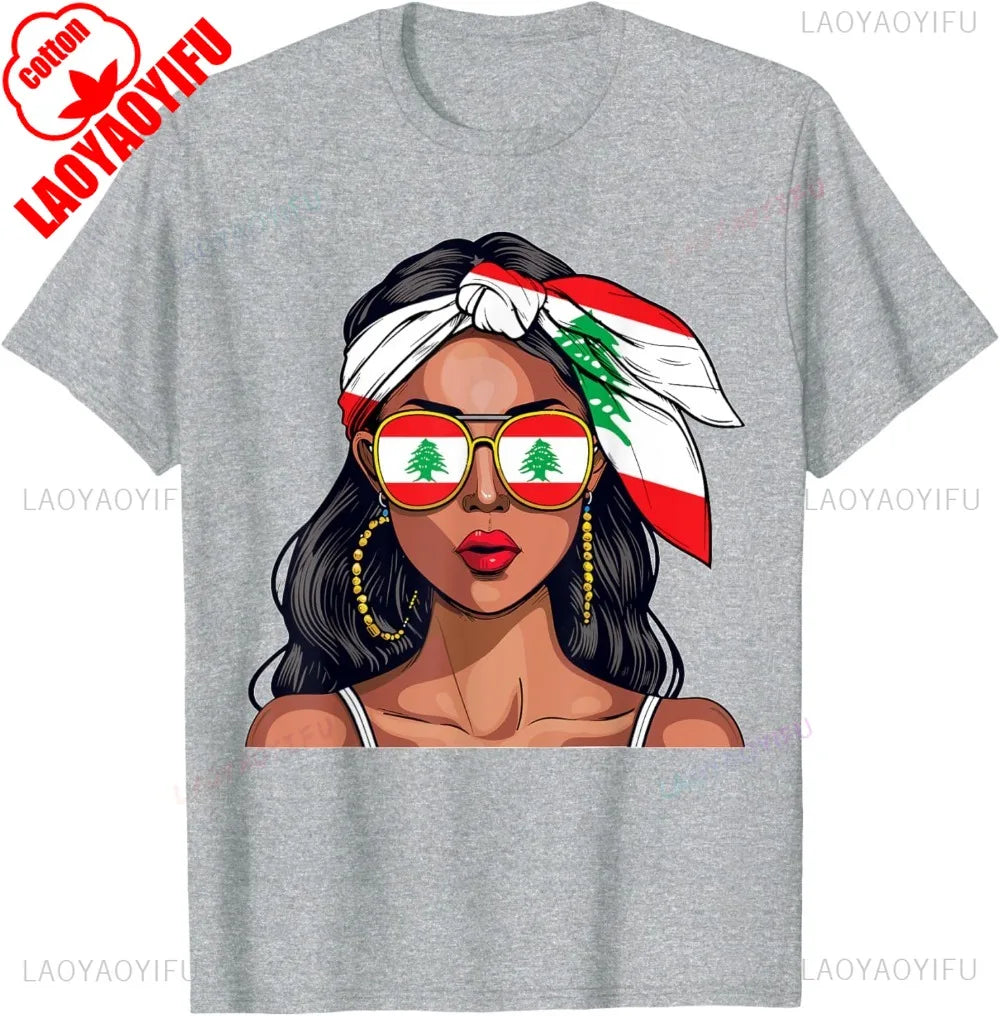 Lebanese Woman Flag Shirt