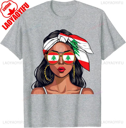 Lebanese Woman Flag Shirt