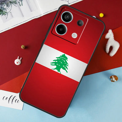 Lebanon Flag Map Case For Xiaomi Redmi Note 14 12 11 10 13 Pro 15 Pro Plus Redmi 15 14C 10C 12C 13C 15C Cover