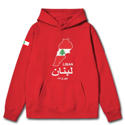 Lebanon National Map Hoodies