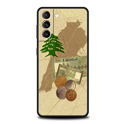Lebanon Passport Phone Case For Samsung Galaxy S25 Edge S24 S23 S22 Ultra S20 S21 FE 5G S10 S9 Plus S10E Soft Cover